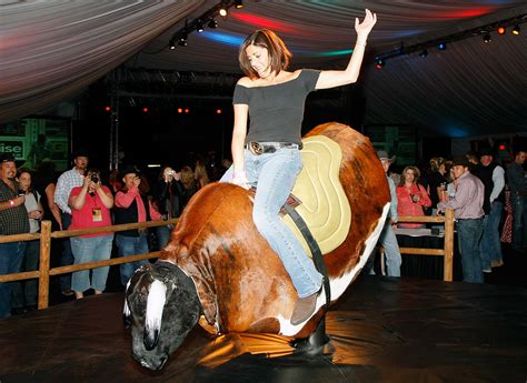 mechanical bull movements.